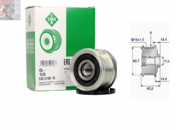 SPRZEGLO ALTERNATORA MERCEDES SPRINTER 2.9 3.0 CDI 06- > SZT
