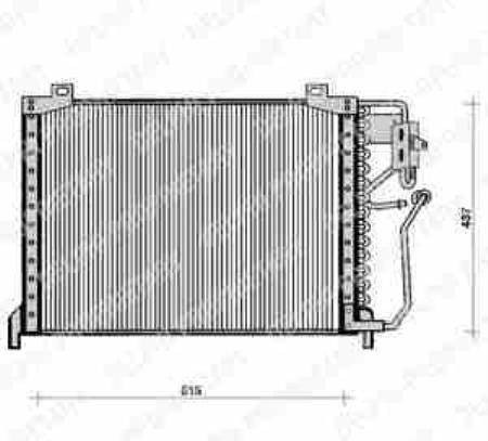 KONDENSER KLIMATYZACJI 96- 530X437 - RENAULT SAFRANE -98