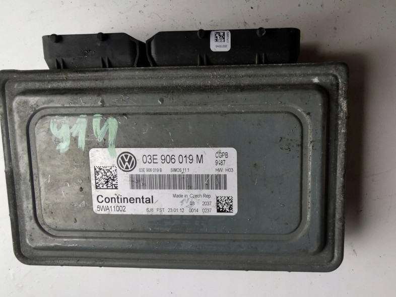 vw polo 1.2b 5wa11002 03e906019m komputer ecu
