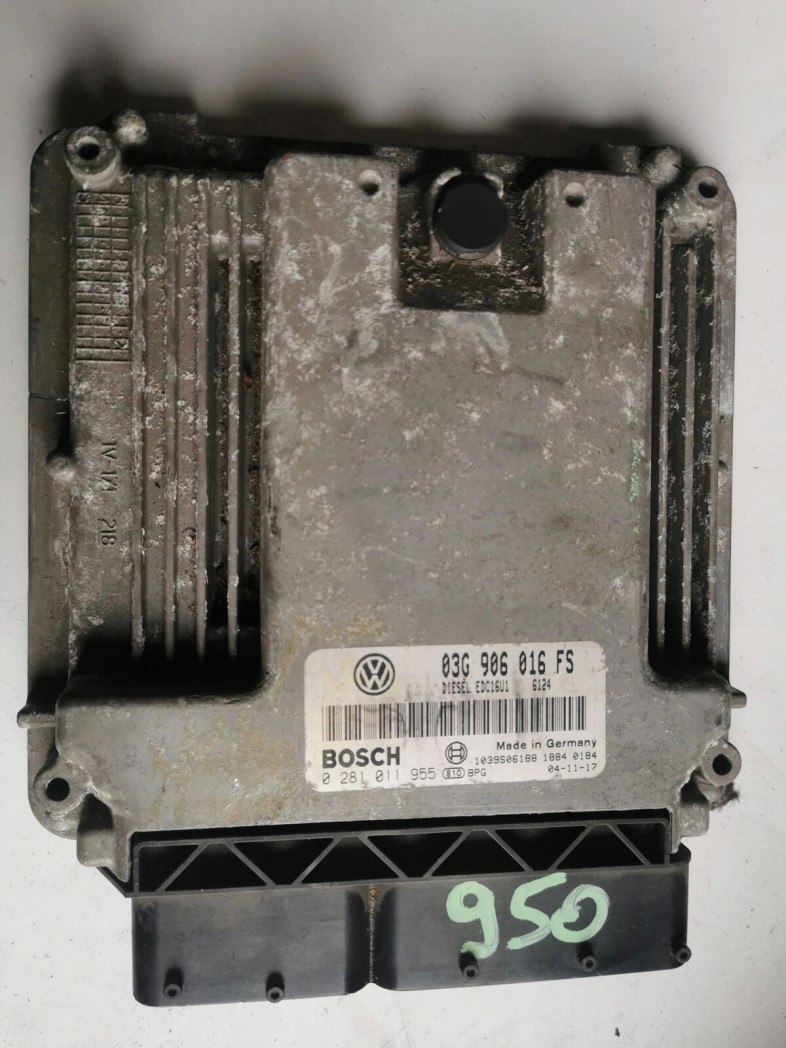 vw golf 1.9tdi 0281011955 03g906016fs komputer ecu